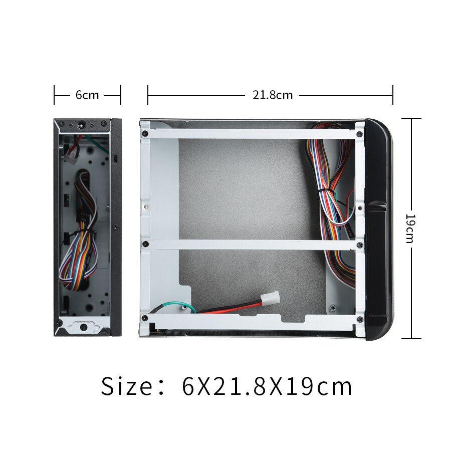 Realan 3015 Mini ITX Kommerziellen Desktop Computer SGCC Büro Computer, Billige Desktop-PC Fall ohne netzteil