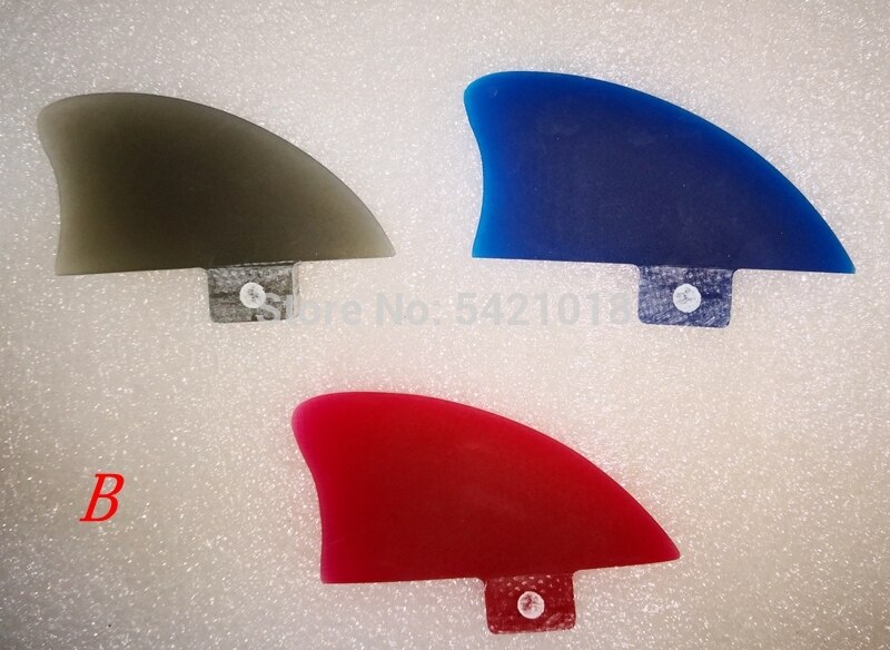 Single Small Surf Fin SUP Board Fins Knubster Centre Kneel surfboard Fin Blue Red Smoky BRANDRUPEL