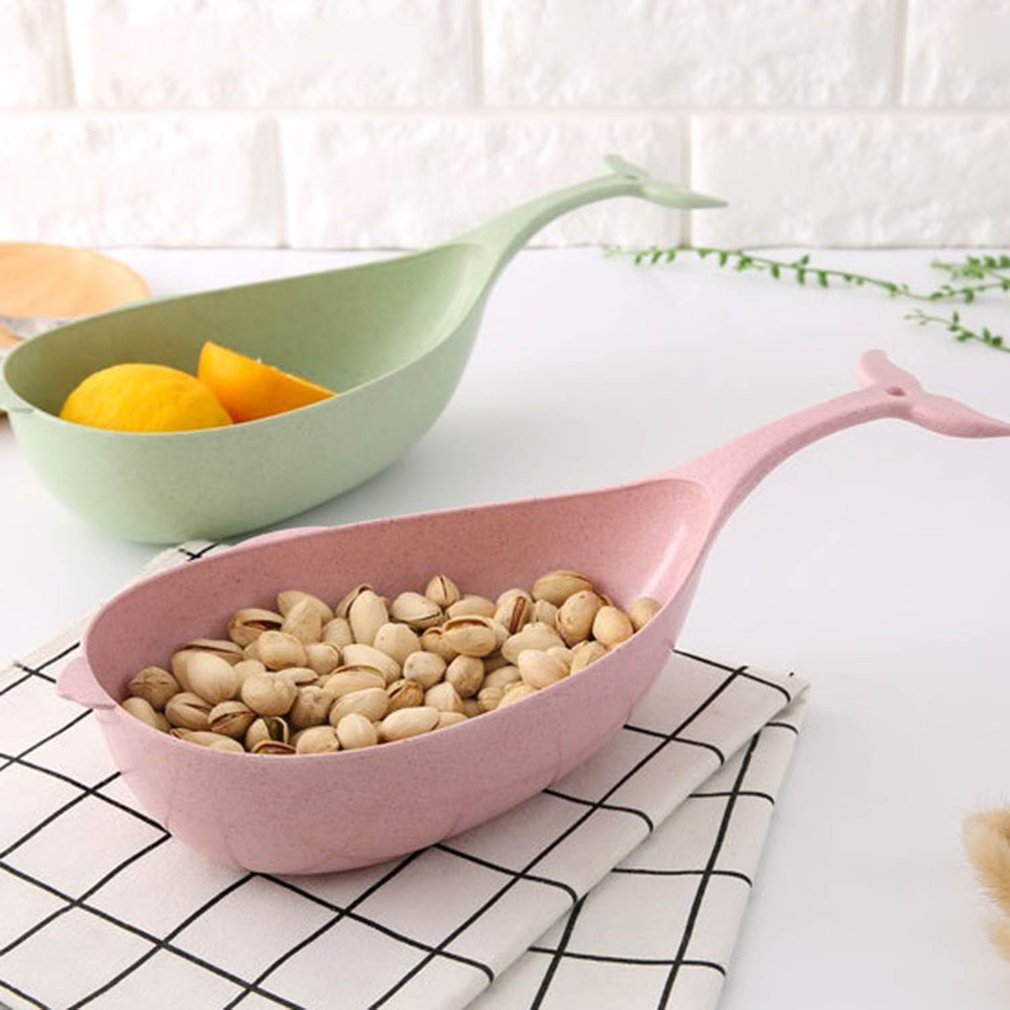Unique Whale Shape Melon Seeds Containers Holder Nut Bowl Table Snacks Dry Fruit Holder Storage Box Tray