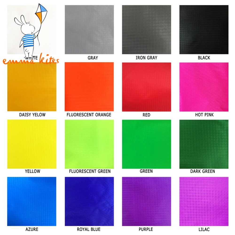 40d grå vandafvisende teltstof anti-pull ripstop nylon stof til drage udendørs legetøjsmak