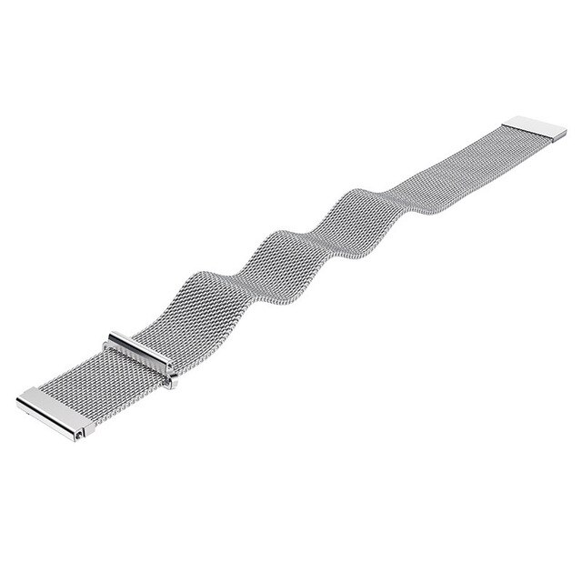 B57 Smartwatch Bracelet Stainless Steel Milanese Loop Watch Band Magnetic Closure Hero Band 3 Wrist Strap Metal Replacement: Milanese Silver