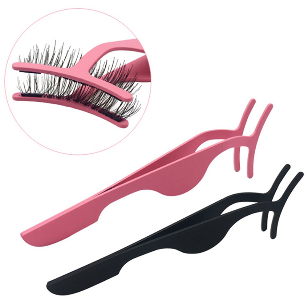 1Pcs Eyelash Tweezers False Eyelashes Tools Lashes Accessories Lash Tweezer Applicator Extension Tweezers Makeup Tools