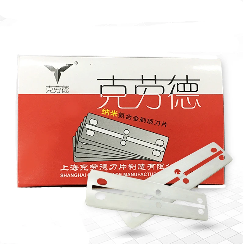 1Set Mannen Rechte Barber Edge Razors Folding Scheren Mes Ontharing Gereedschap Met 10 Stuks Bladen: Zilver