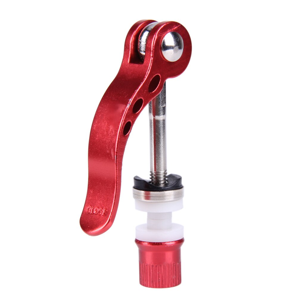 Aluminum Alloy Quick Release Bicycle Seat Clamp Skewer Mountain Bike Road Bike Seat Clamp Bike Accessories: Red