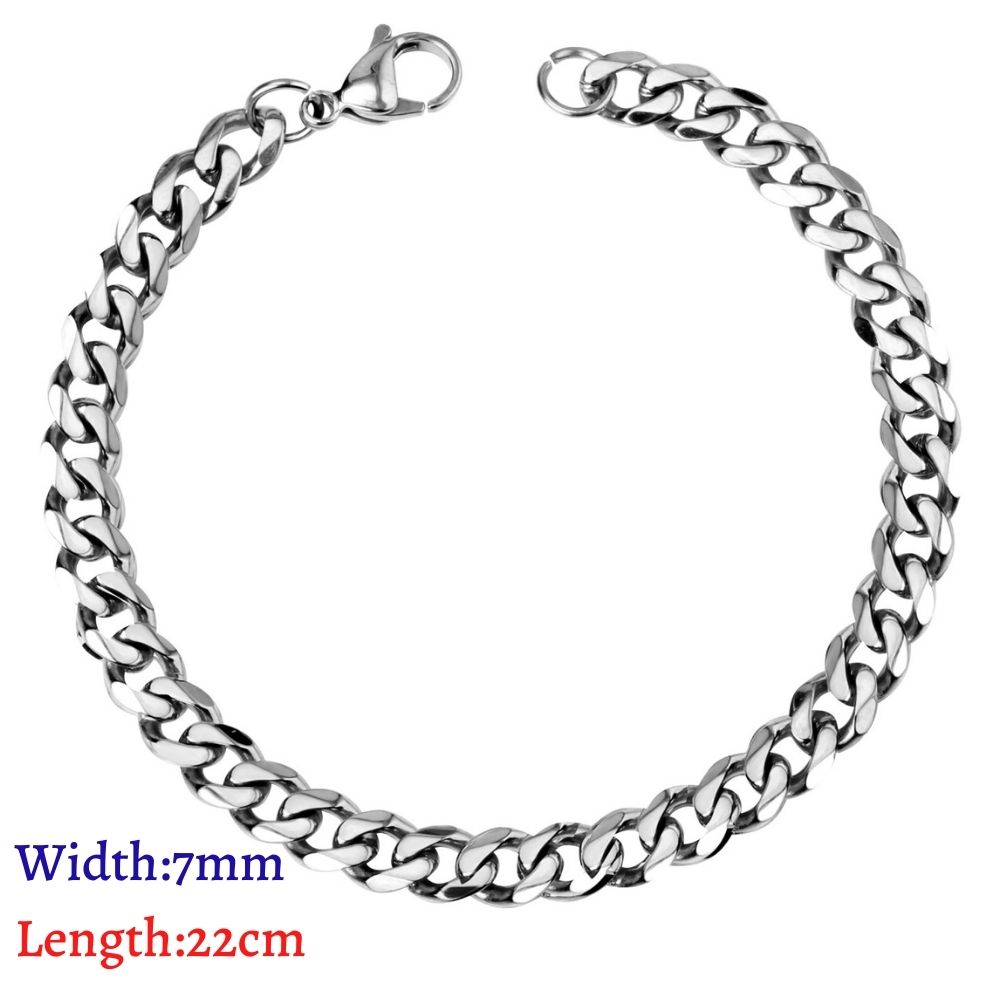 LUXUKISSKIDS-Pulseras hombre de acero inoxidable de para mujer y hombre, originales para mujer,cadenas de eslabones cubanos, pulsera de muñeca para pareja, de joyería,pulsera plata,navidad: Color amarillo claro