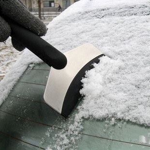 estilo de coche, pala de arado de nieve, parabrisas delantero, pala de cristal, descongelación de invierno para hielo, pala, herramienta de deshielo de coche