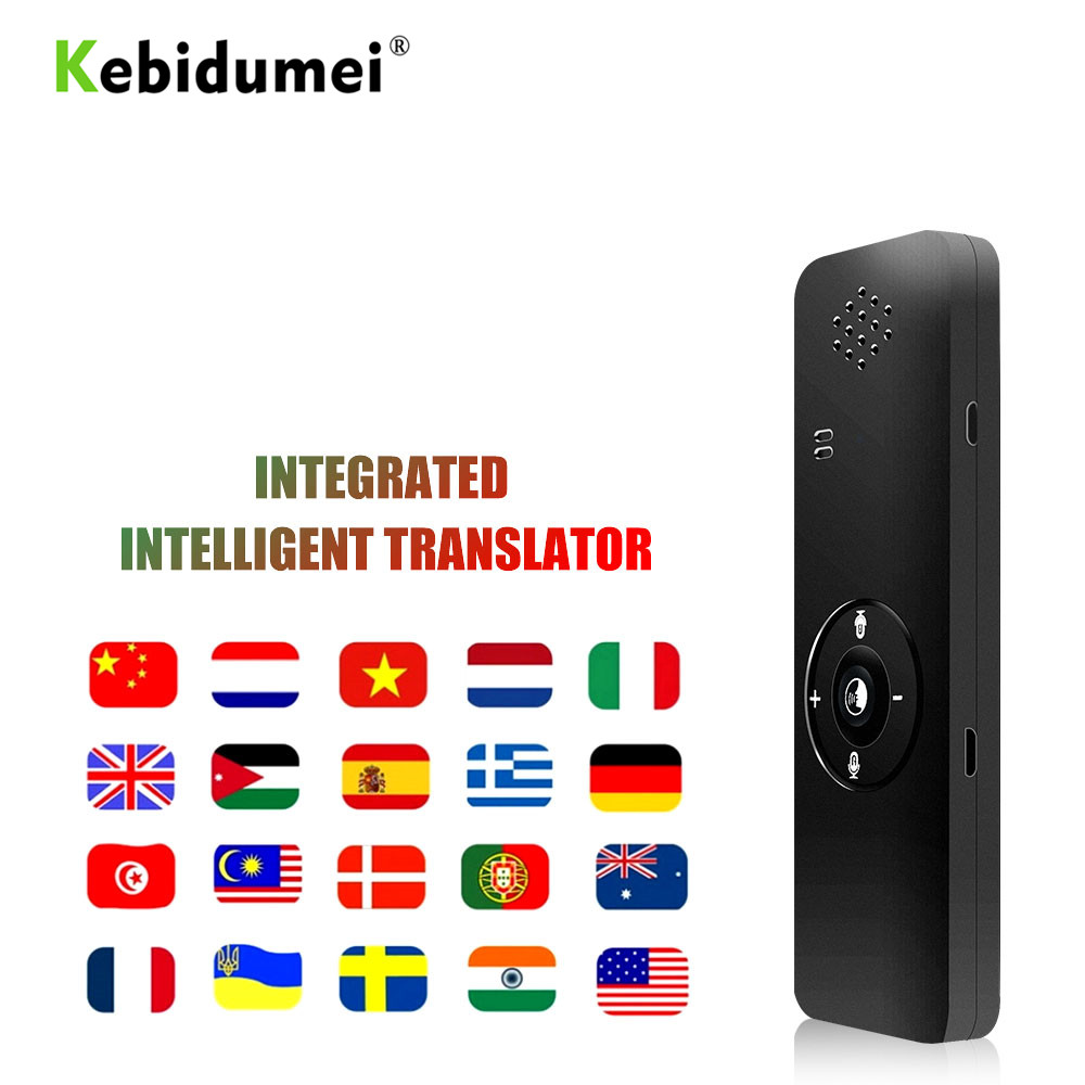 Kebidumei Tragbare T11 Smart Stimme Übersetzer Kopfhörer Bluetooth Instant Stimme Übersetzer Echt-zeit Business Multi-Sprachen