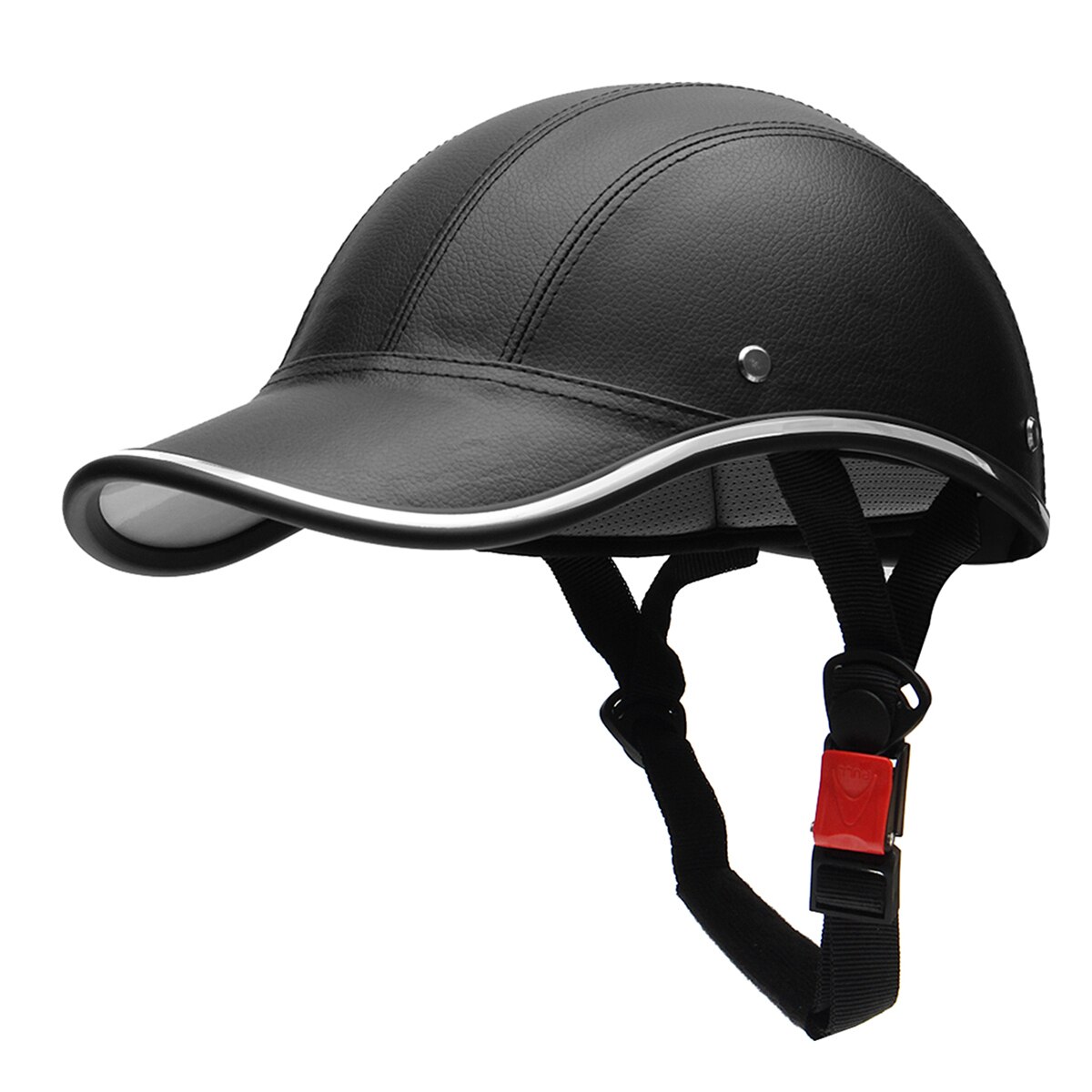 Motorfiets Half Helm Baseball Cap Half Gezicht Helm Elektrische Fiets Roller Anti-Uv Veiligheid Harde Hoed Motorbike 55-62Cm