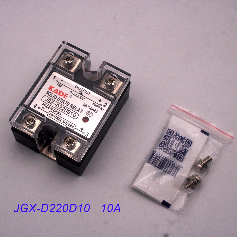 Jgx -10 dd / 25dd / 40dd/50dd dc kontrollert dc ssr enfase fast stat relé med plaststøvdeksel
