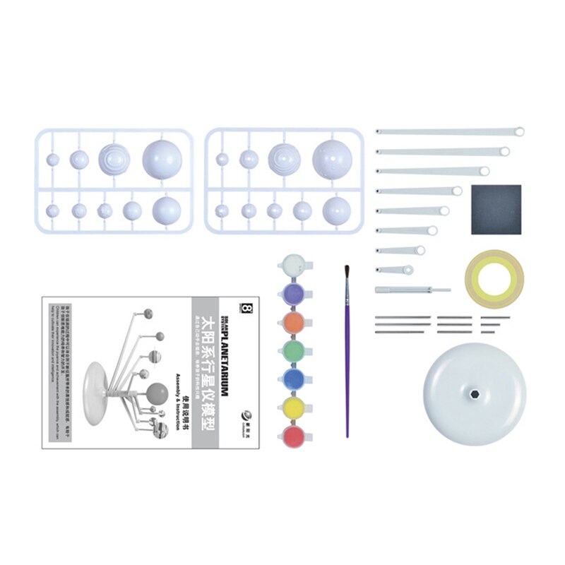 Solar Toys Systeem Planetaire Instrument Model Negen Planeten Kit Astronomie Schilderen Wetenschap Planetarium Voor Kinderen