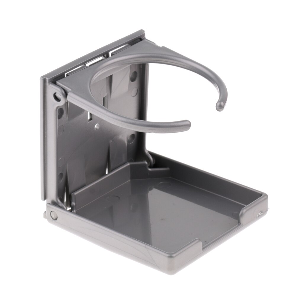 Soporte plegable de plástico para bebidas, soporte de Cola con tornillos de montaje para futbolín, accesorios de mesa de fútbol, soporte para bebidas: Grey