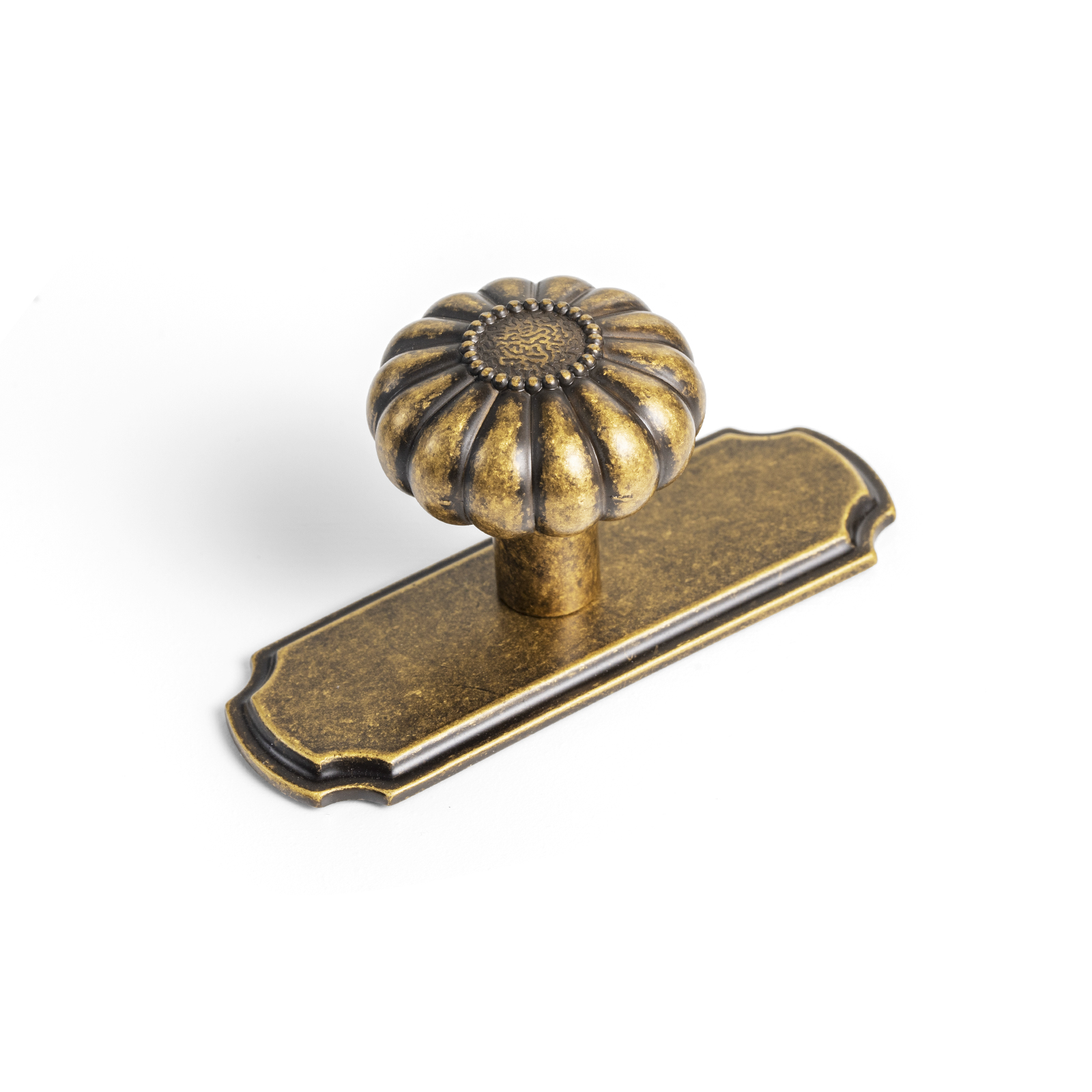 Stevige knop van zinklegering met basisbedekking, meubelgreep, kastknop en handgrepen van antiek messing