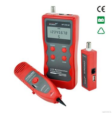 NOYAFA NF-838 Wire Tracker Tone generator 5 kinds of cable can be trace located : RJ45/RJ11/BNC/USB/1394