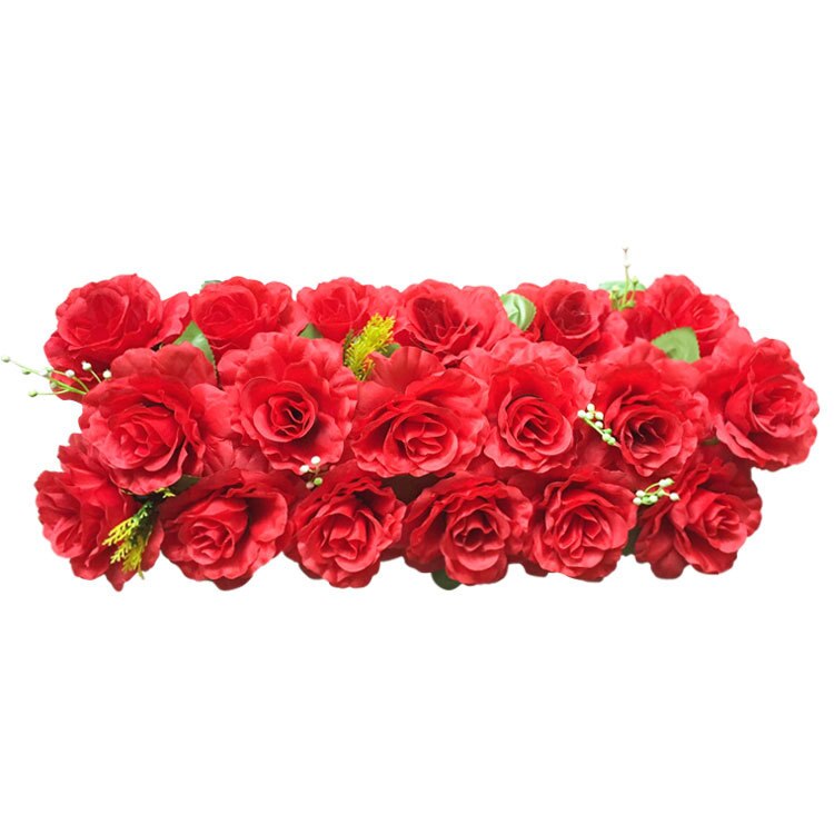 2 Stk/set Bruiloft Weg Aangehaald Bloem Zijde Rose Pioen Hortensia Diy Gebogen Deur Bloem Rij Venster T-station Bruiloft Decoratie 100Cm