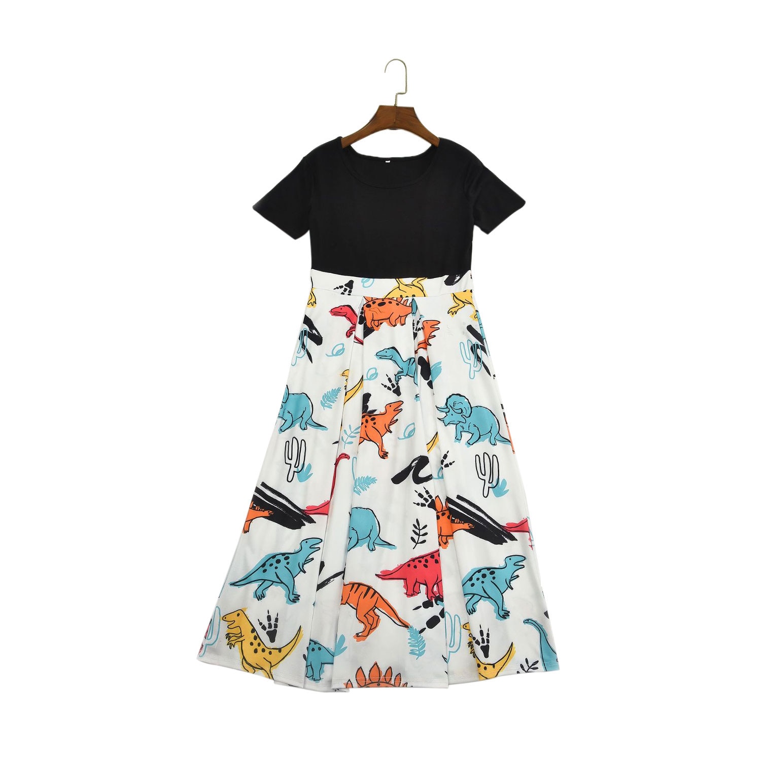 Mother and Daughter Clothes Parent-child Dress Family Matching Animals Print Outfit Kids Girl