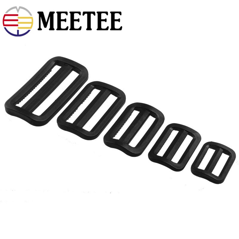 Meetee 25mm,32mm,38mm,50mm plastjustera spänne ryggsäck bagageväskor remmar plastbältesspännen för fästtillbehör