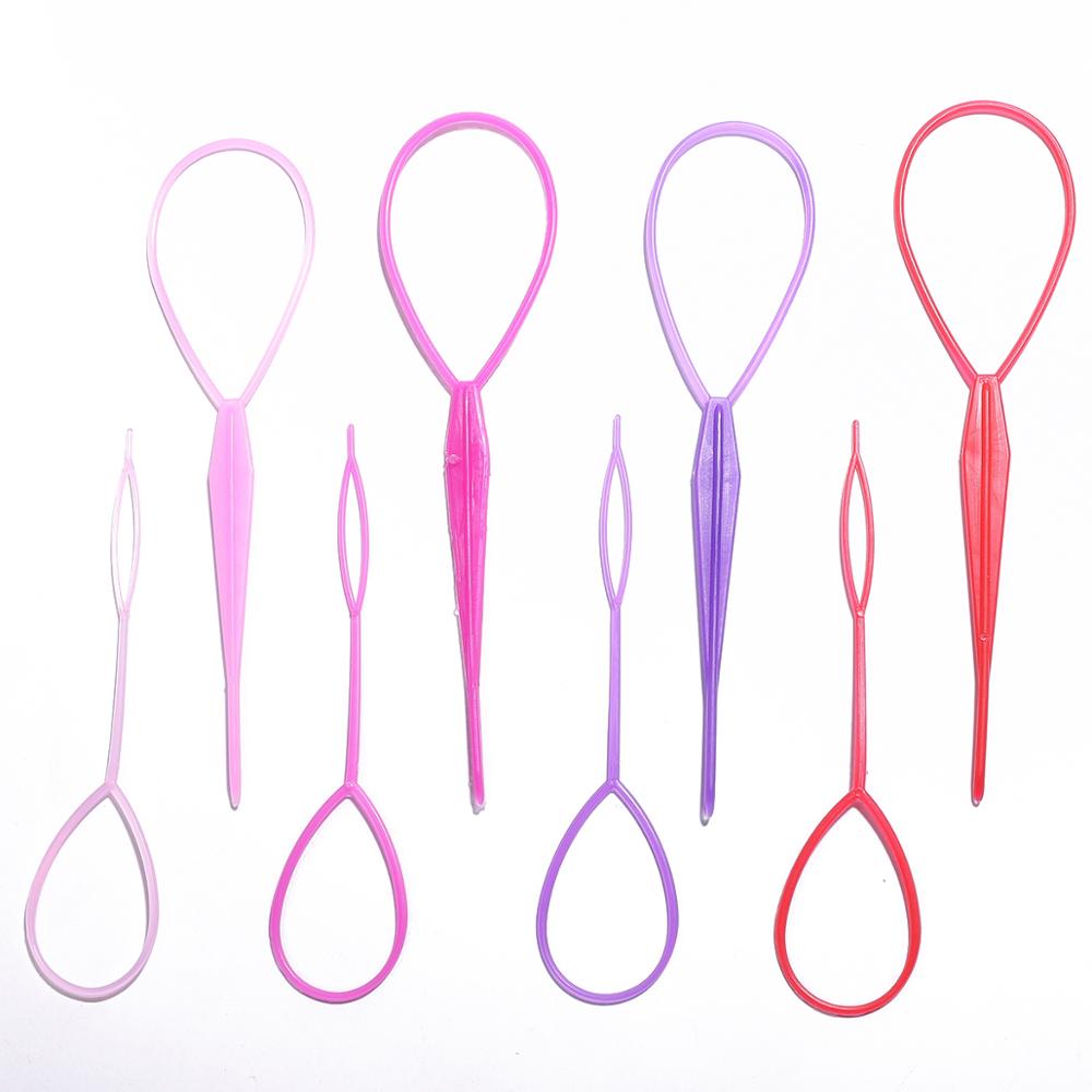 Magic Hair Styling Set Hair Pin Bun Maker Hair Braiding Twist Styling Tool Centipede Braids and Double Hook Plates Tool