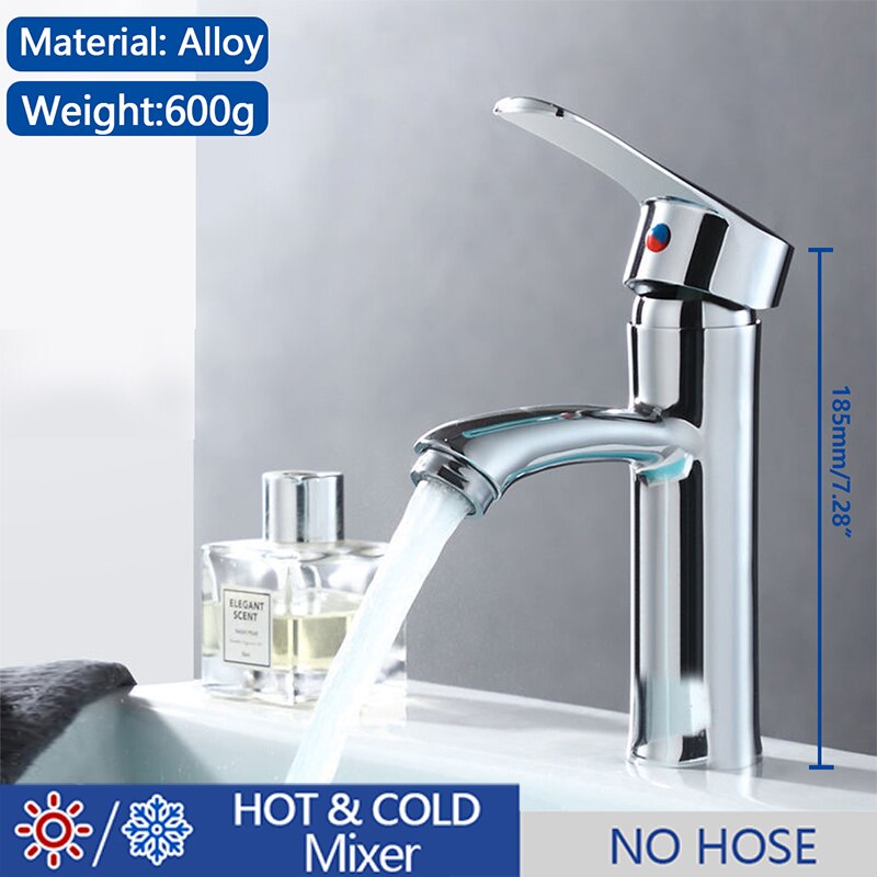 Badkamer Wastafel Kraan Waterval Badrandcombinaties Koud En Warm Water Mengkraan Messing Chroom Vanity Vessel Wastafel Kraan: MP21