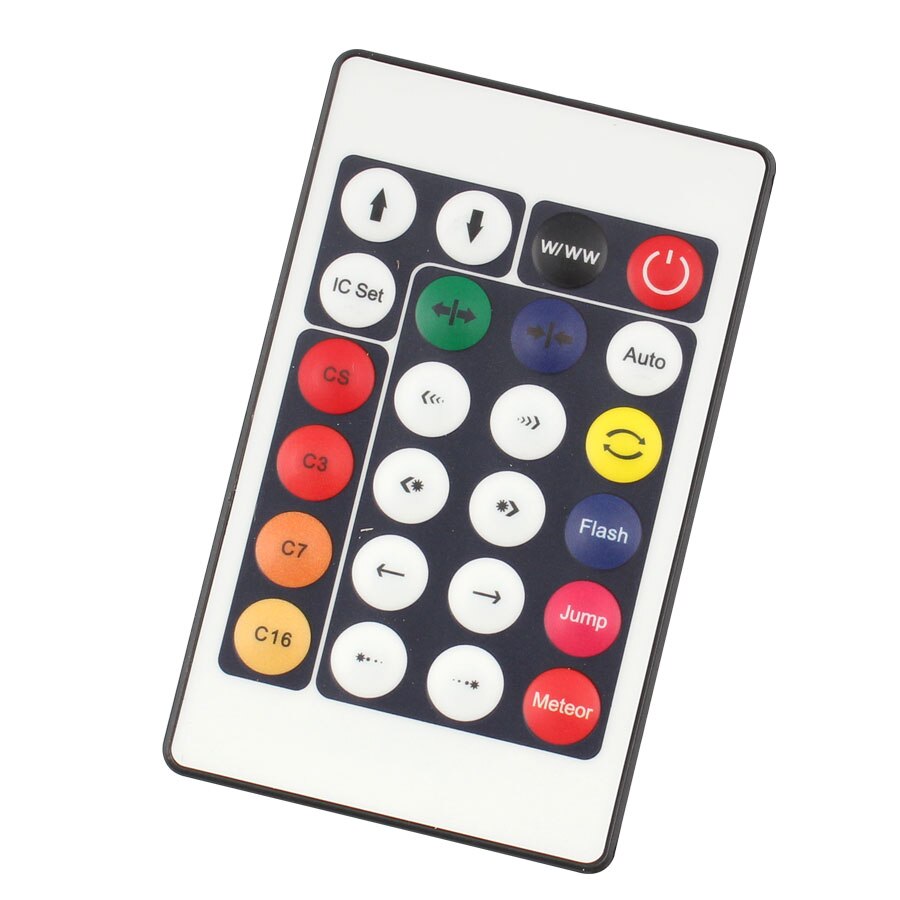 DC 12V WS2812B Connector LED Strip Light RGB WS2811 WS2812B 60leds/m 24Key IR Remote Controller for LED RGB Lighting Controller