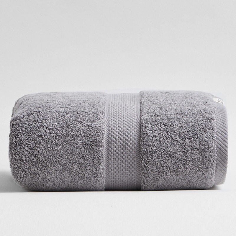 1pc 80*160cm 900g tyk luksus egyptisk bomuldsbadehåndklæde miljøvenlig strandterry badehåndklæde til voksne serviette de bain: Mørkegrå