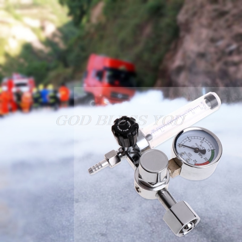 Metal Welding Gas Argon CO2 Pressure Flow Meter Regulator MIG Tig MAG Weld Gauge
