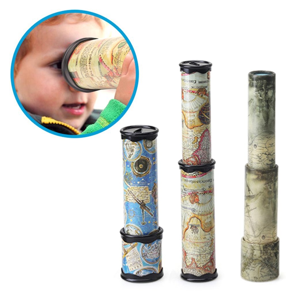 Magie Kunststoff Kaleidoskop Kinder Kinder Pädagogisches Spielzeug Phantasie Farbige Welt Baby Jungen Mädchen Spielzeug-Zufällige Farbe