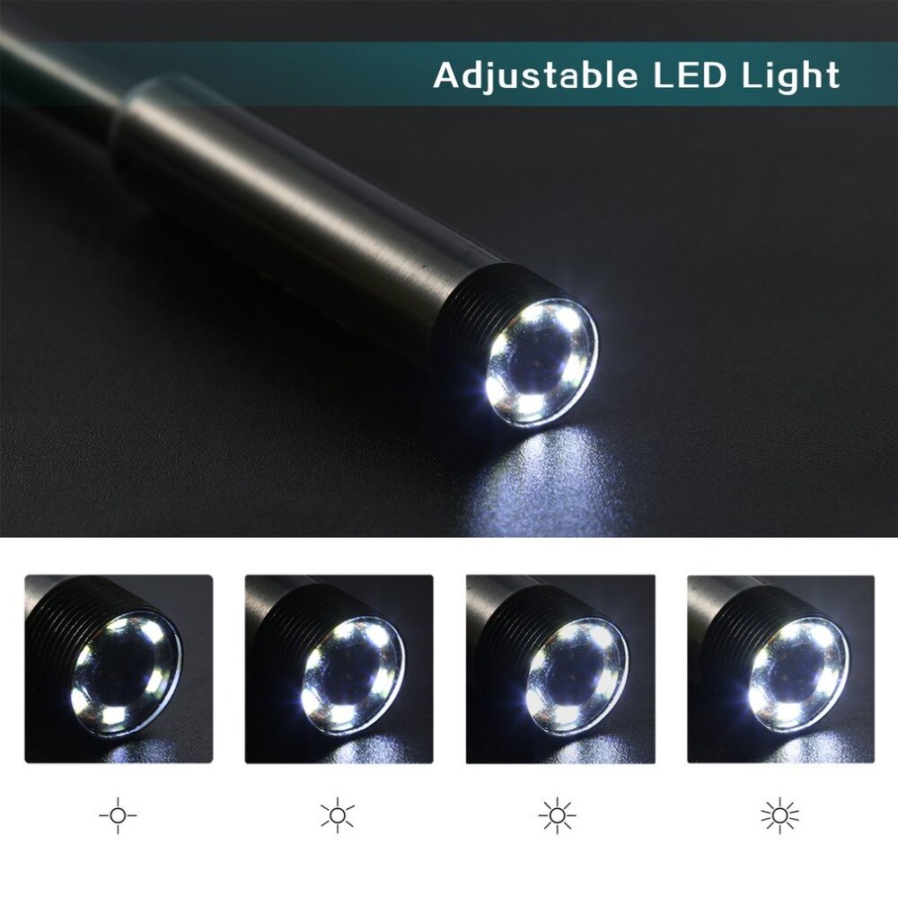 5,5mm Endoskop Kamera 720 P HD USB Endoskop Mit 6 LED 1/1. 5/2/3,5/5 M Weiche Kabel Wasserdichte Inspektion Endoskop Für Android PC