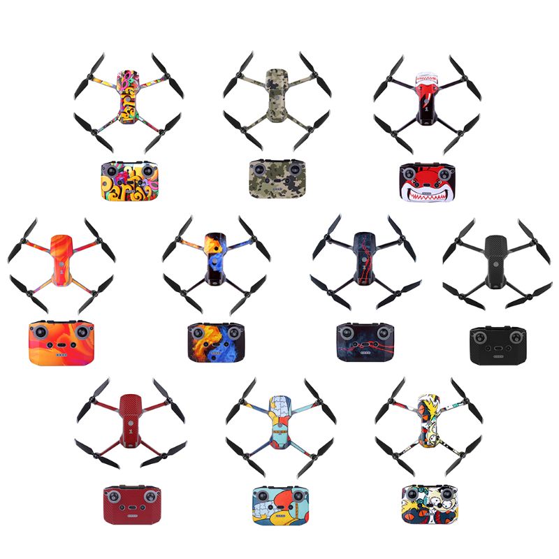 1Set Waterproof PVC Stickers Art Decal Protective Film for DJI Mavic Air 2 Drone