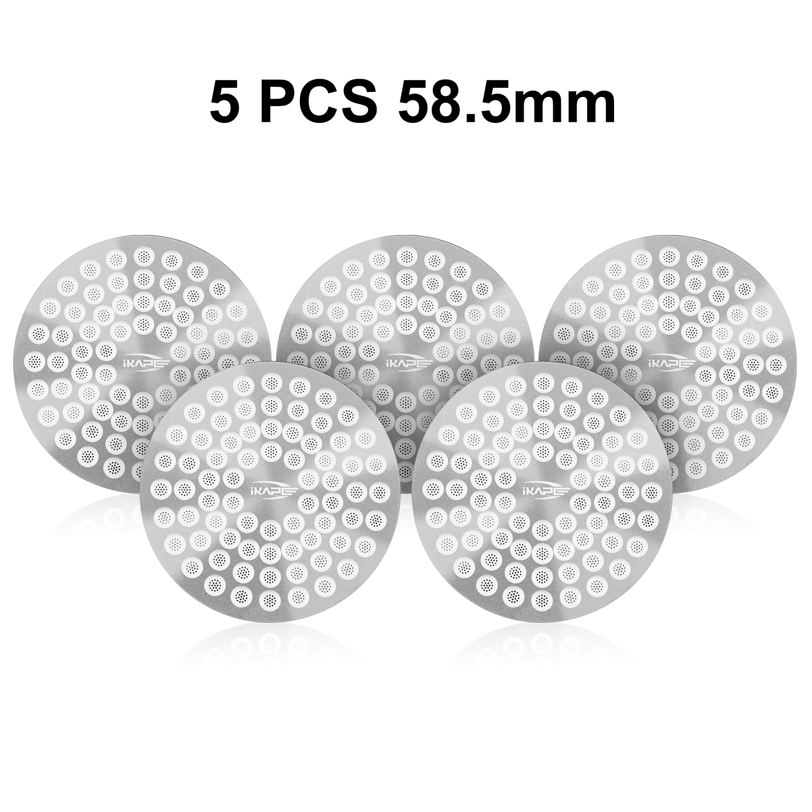 IKAPE Espresso Puck Screen V2 0.8mm, Food-grade 304 Stainless Steel Coffee Puck Screen-Ultra-thin, Resusable Ground Filter: Ivory
