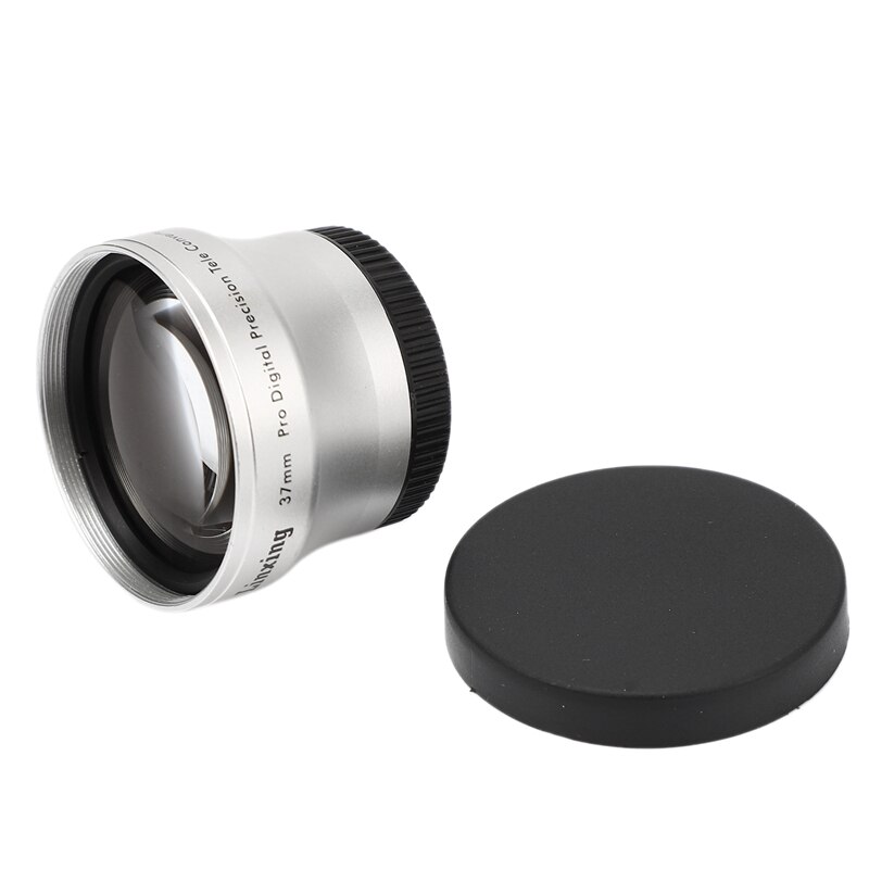 NEWYI 37mm 2.0X TELE Telephoto LENS for Camcorder 37 mm 2X Silver
