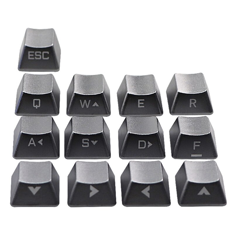 Vervangbare Metalen Keycap Side Woorden Toetsen Mechanische Toetsenbord Kruis As Key Cap: D