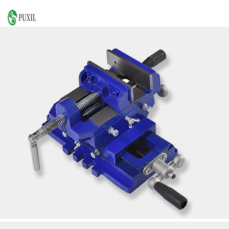 Bidirectional motion bench drilling operation platform flat tweezers high strength cast iron precision bench screw clamp tool