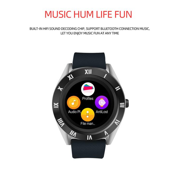 M11 Sim Smart Watch Smartwatch Men Women For Android Sport Bluetooth Metal Fitness Smart Watch TF Card Roman Character r30