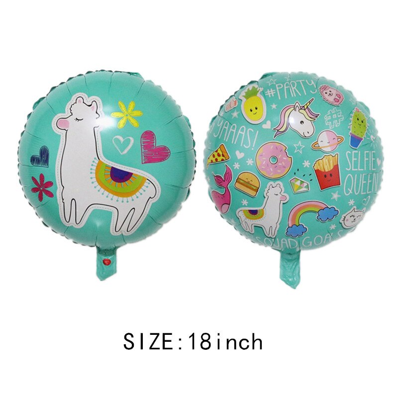 Cartoon Lama Aluminium Folie Ballon Dier Alpaca Lucht Ballon Voor Verjaardag Baby Shower Mexicaanse Fiesta Luau Party Supply