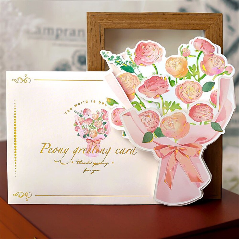Kawaii Envelope with Folded Greeting Card Stationery Set Wedding Envelope Invitation Romantic Collage Decoration Material: C
