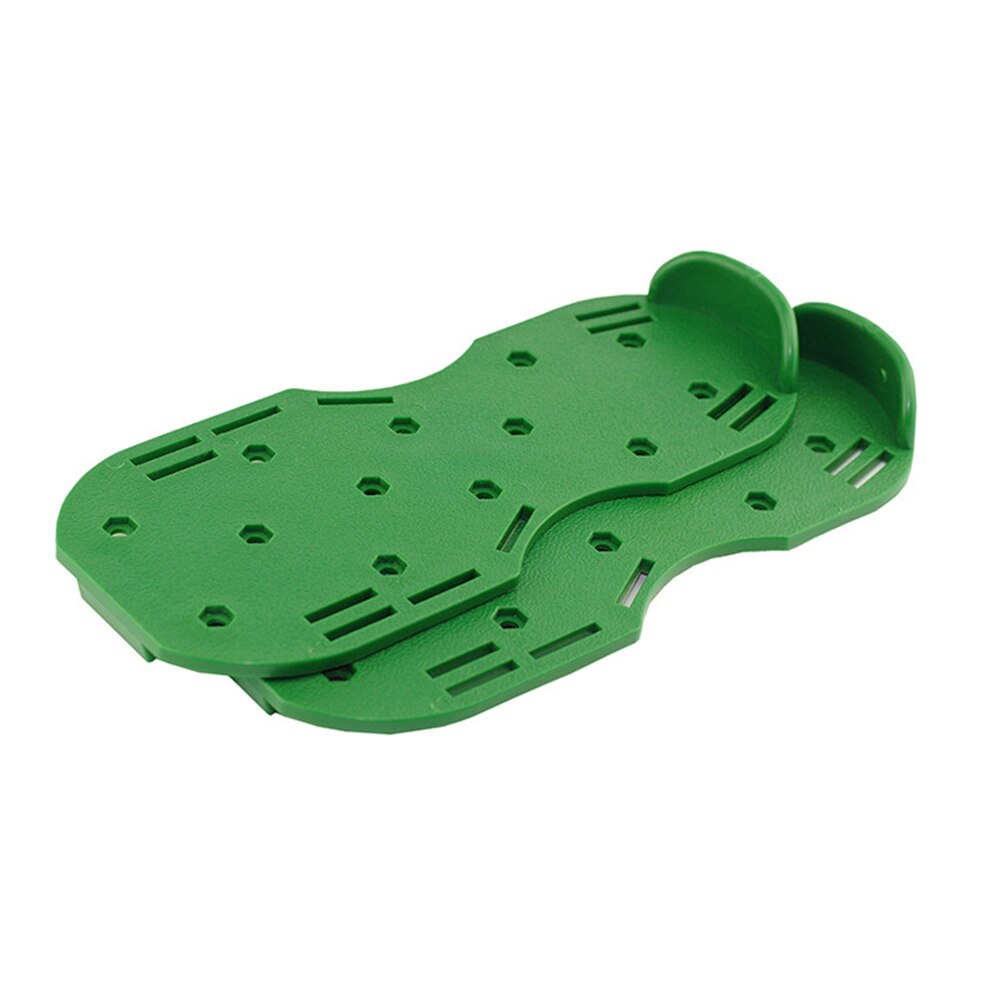 Græsprydet havearbejde gå revitaliserende plænelufter sandaler sko neglesko værktøj neglekultivator gårdhaveværktøj: 3 justerbare stropper / Grøn