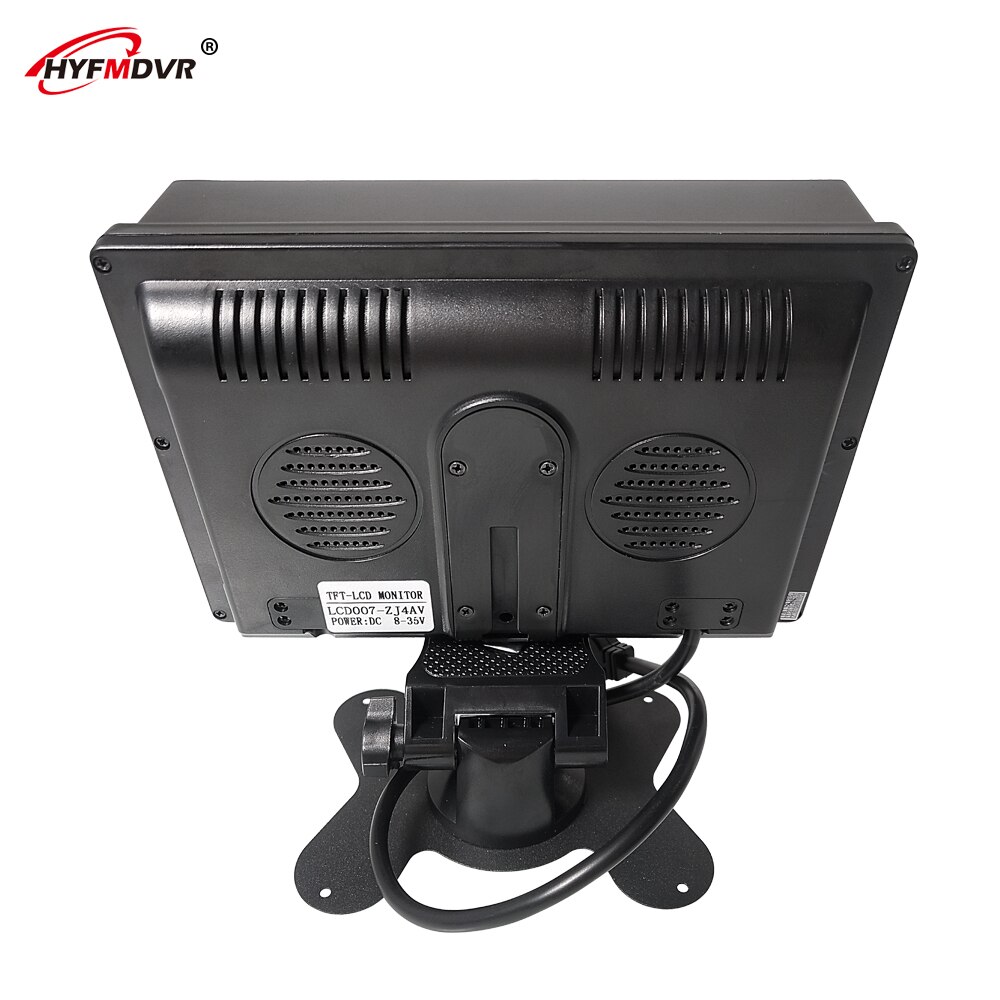 HYFMDVR factory direct sales sanitation truck / semi-trailer 7-inch monitor with sun visor contrast 400:1 (16:9) digital screen