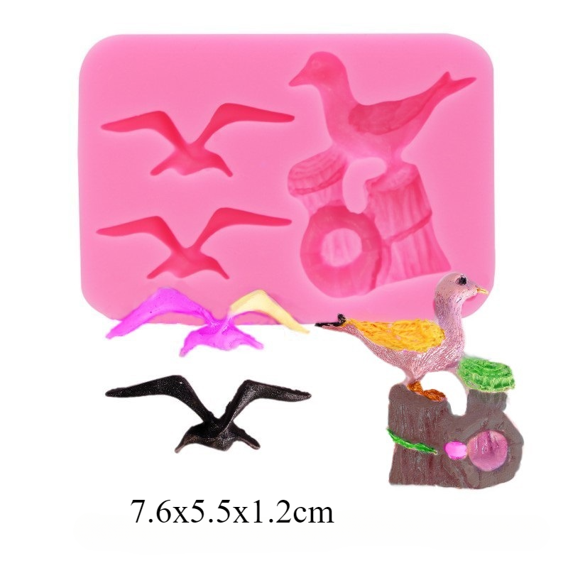 Moules en silicone en forme de crâne pour décoration de gâteau au chocolat, moules en résine, accessoires de cuisson Har Ant, élection bricolage, Halloween 7.5,: Rouge