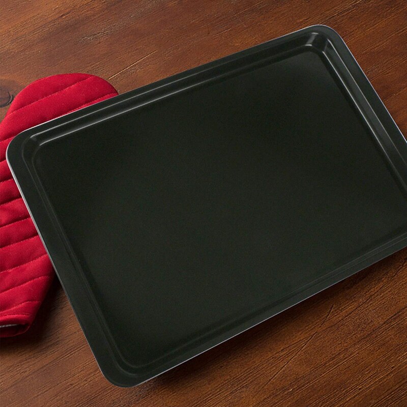 Plaque de cuisson, plaque de cuisson antiadhésive en acier au carbone Biscuit papier poêle plaque de cuisson plaque de cuisson, plaque à biscuits demi plaque de cuisson