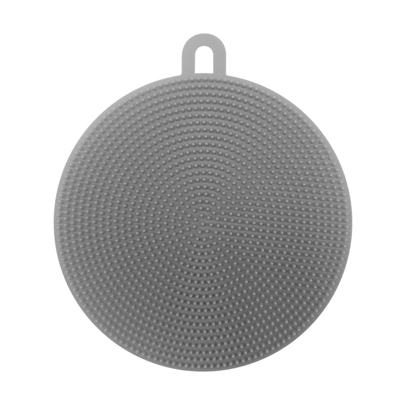 5PCS Silikon Küche Reinigung Pinsel Spülmaschine Schwämme Dish Waschen Schwamm Magie Wäscher Haushalt Pinsel Küche Zubehör: Gray