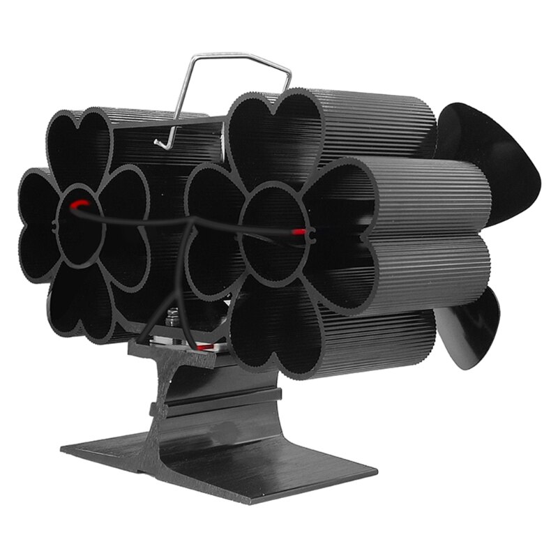 8-Blade Heat Powered Wood Stove Fan Eco Friendly and Efficient Wood Stove Fan