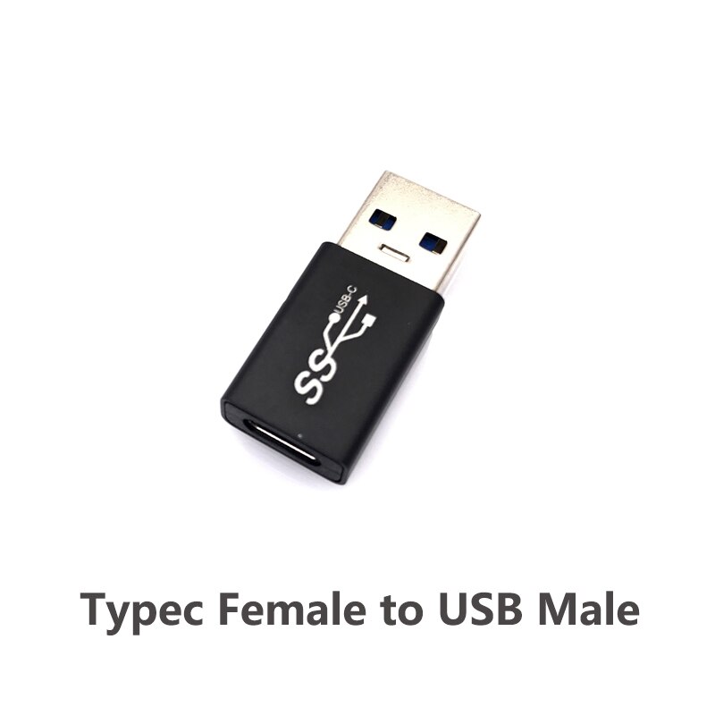 USB3.1 Micro usb Type-c 2 in 1 otg Plug jack Power Connector Charging Adapter Type-C Extension Cable for Laptop Tablet Phone: Silver