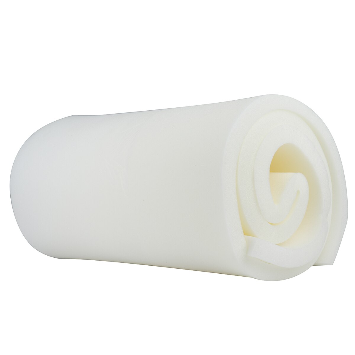 KIWARM High Density Seat Foam Rubber Replacement Upholstery Cushion Pad Length 2000X50X25mm Two Color: White