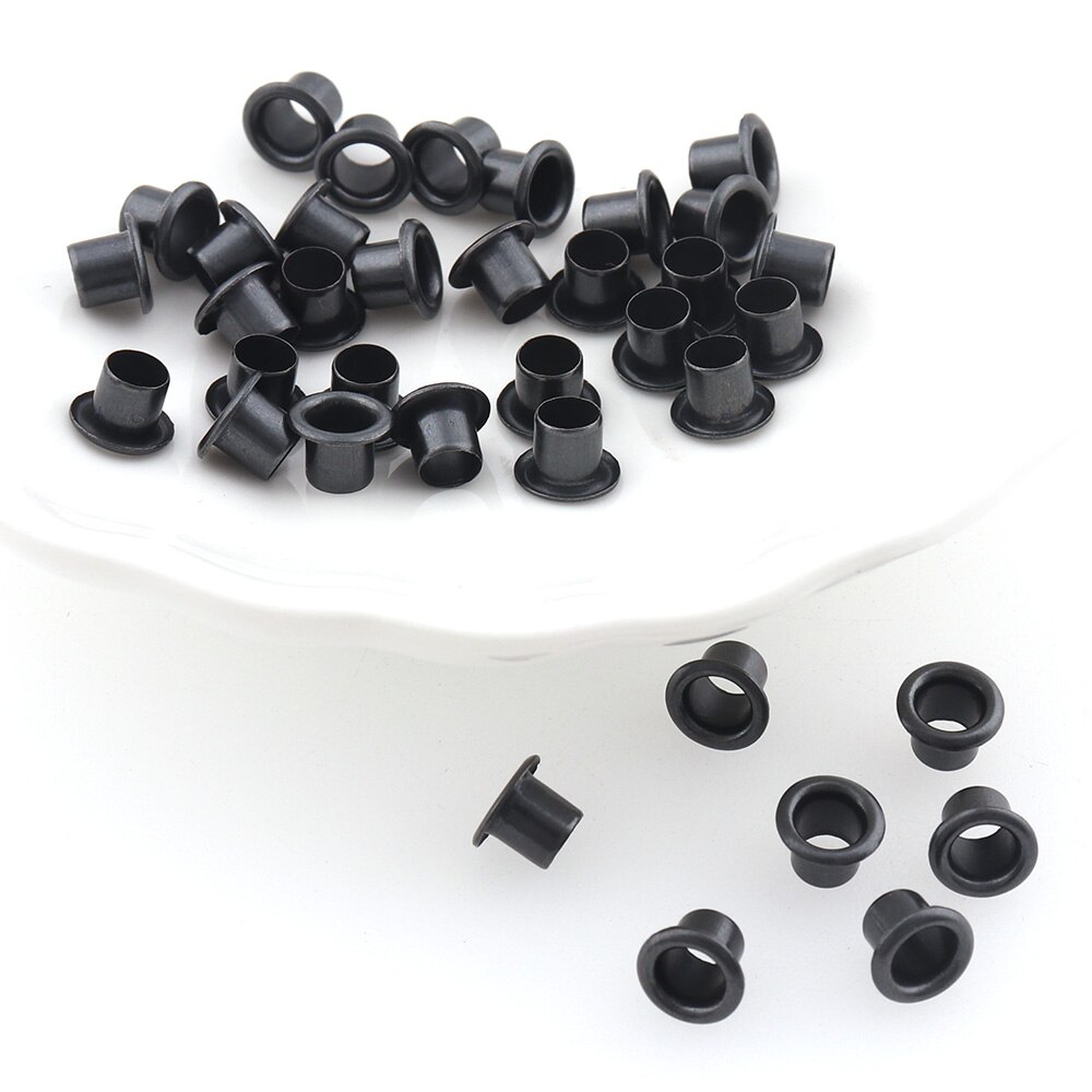 500 stücke Metall Ösen Scrapbooking 4mm Innen für Leder Handwerk DIY Puppe Gürtel Schnallen Schuhe NäHenne Zubehör Handgemachte Teile
