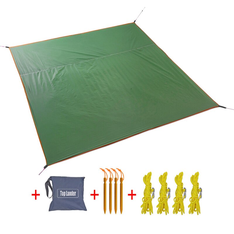 Top lander gear tält golvsparare multifunktionell presenning tält fotavtryck markduk strand picknickmatta för camping vandring resor: Mattset