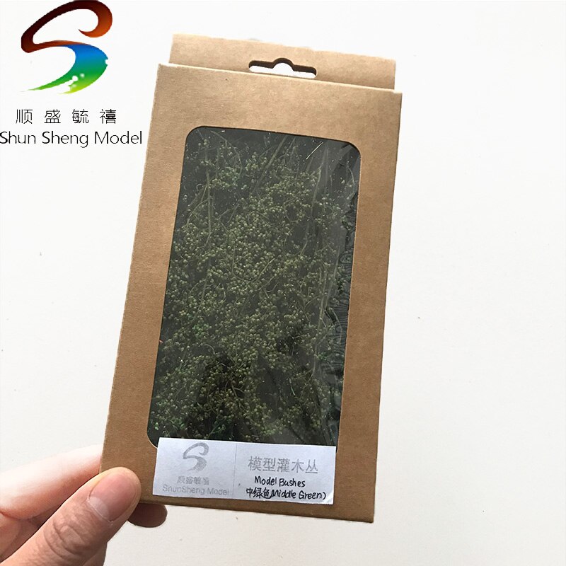 Products DIY Model Bush HO scale minitary Model grass scene landscape different colors For Model: middle green