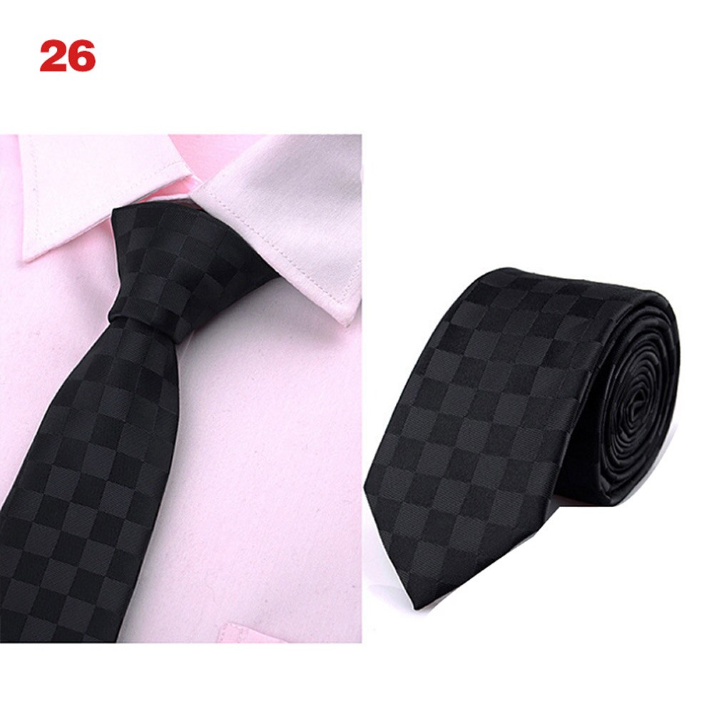 Men Classic 6cm Thin Neck Ties Printed Jacquard Woven Necktie Business Party Accessories NIN668: 26