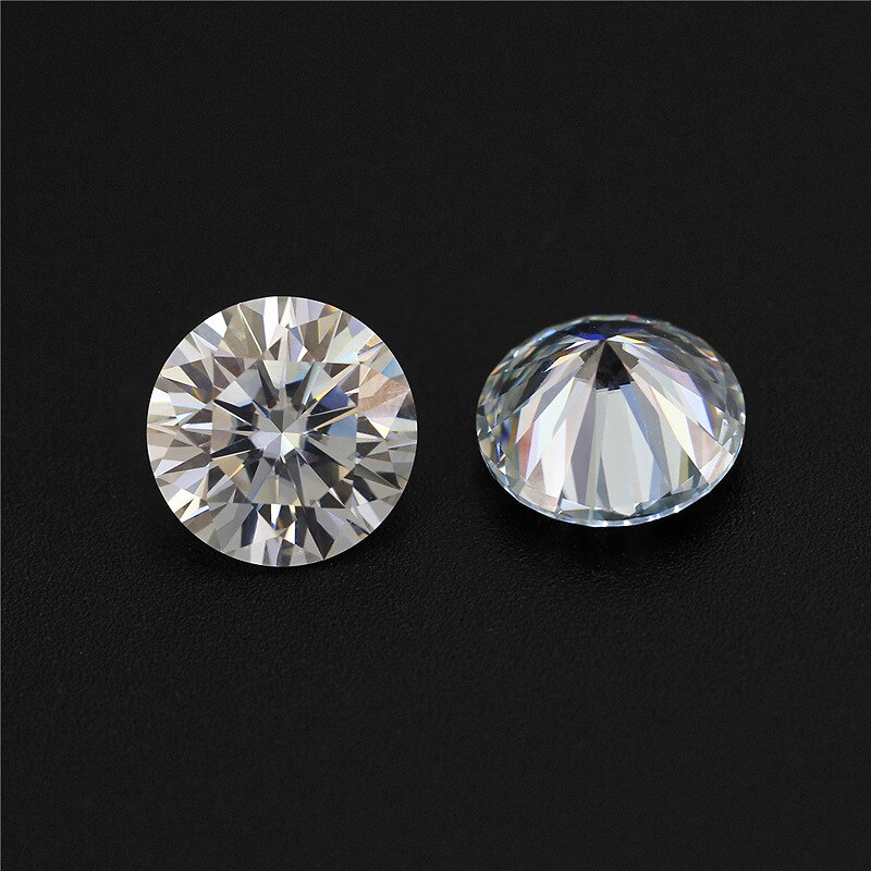 BOEYCJR 0.3ct 4mm F Color Round Brilliant Cut 5mm Moissanite Loose Stone VVS1 Excellent Cut 3E Grade Jewelry Making Stone