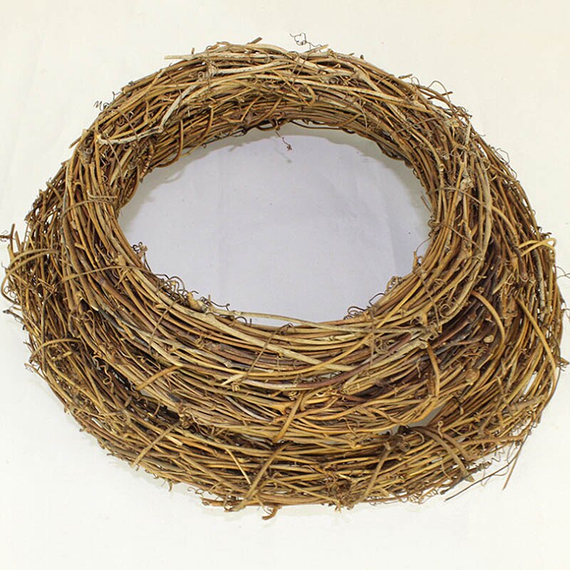 DIY Crafts Natural Grapevine Wreaths Garland Door Window Hanging Decor Dry rattan circle Festival Decor 20cm 30cm 40cm