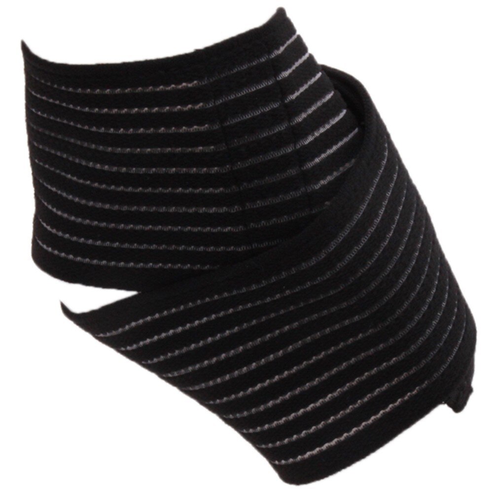 Elastische Sport Veiligheid Enkel Ondersteuning Voetbal Basketbal Taekwondo Sport Bescherming Bandage Gym Enkelletsel Brace Guard Beschermen: black